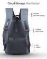 Unisex 19" Laptop Backpack with Trolley Sleeve