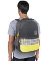 Unisex Printed College Backpack with Raincover - 38L