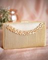 Women Embellished Box Clutch