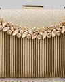 Women Embellished Box Clutch