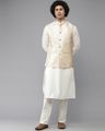 Men Floral Woven Slim Fit Nehru Jacket
