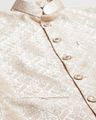 Men Floral Woven Slim Fit Nehru Jacket