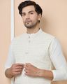 Men Regular Fit Nehru Jacket with Welt Pockets