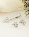 Shein Combo Of 3 Men Anchor Detail Cufflinks & Tie Pins