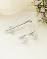 Shein Combo Of 3 Men Anchor Detail Cufflinks & Tie Pins