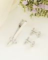 Shein Combo Of 3 Men Anchor Detail Cufflinks & Tie Pins