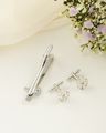 Shein Combo Of 3 Men Anchor Detail Cufflinks & Tie Pins