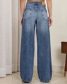 Shein High Rise Fly With Button Closure Mid Wash Jeans