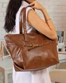 Shein Women Adjustable Belt Strap Detail Tote Bag