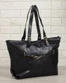 Shein Women Adjustable Belt Strap Detail Tote Bag - Black