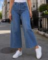 Shein Women Ankle Length Panelled Mid Wash Jeans