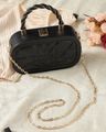 Shein Women Clasp Closure Minaudiere Bag with Strap