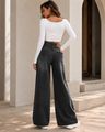 Shein Women Full Length Dart Detail Mid Wash Jeans