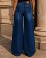 Shein Women Full Length Mid Wash Knee Slit Jeans