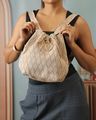 Shein Women Geometric Print Drawstring Everyday Backpack
