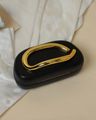 Shein Women Metal Accent Detail Clutch with Chain Strap