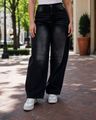 Shein Women Semi Elasticated Waist Panelled Mid Wash Jeans