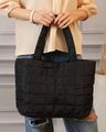 Shein Women Snap Button Detail Quilted Shoulder Bag