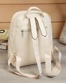 Shein Women Zip Closure Textured Everyday Backpacks - White