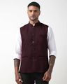 Men Mandarin-Collar Regular Fit Nehru Jacket