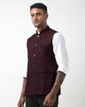 Men Mandarin-Collar Regular Fit Nehru Jacket