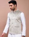  Men Slim Fit Velvet Nehru jacket