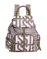 Women BSTIGMA Brand Print Backpack - Olive