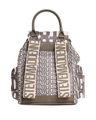 Women BSTIGMA Brand Print Backpack - Olive