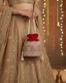 Women Embellished Potli Clutch Bag