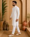 Men 2-Piece Mandarin-Collar Kurta & Pyjamas Set