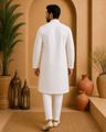 Men 2-Piece Mandarin-Collar Kurta & Pyjamas Set