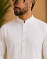 Men 2-Piece Mandarin-Collar Kurta & Pyjamas Set