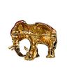Brass Elephant Brooch