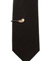 Men Brass Smoking Pipe-Shaped Tie Pin