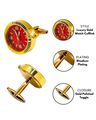 Men Brass Watch Dial Cufflinks