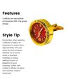 Men Brass Watch Dial Cufflinks