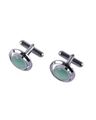 Men Mint Green Cufflinks