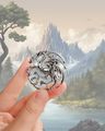 Men Mythic Dragon Emblem Brooch