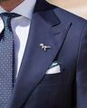 Metallic Dinosaur Lapel Pin