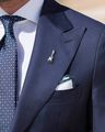 Metallic Guitar Lapel Pin