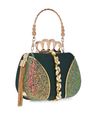Women Handicraft Beautiful Bling Box Clutch Bag
