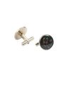 Floral Pattern Circular Cufflinks