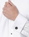 Floral Pattern Circular Cufflinks
