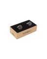 Floral Pattern Circular Cufflinks