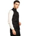 Men Regular Fit Nehru Jacket - Black