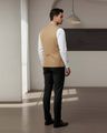 Men Regular Fit Nehru Jacket - Brown