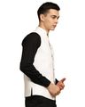 Men Regular Fit Nehru Jacket - White