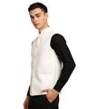 Men Regular Fit Nehru Jacket - White