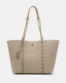 Kylie Tote Handbag with Monogram Print