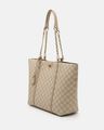 Kylie Tote Handbag with Monogram Print